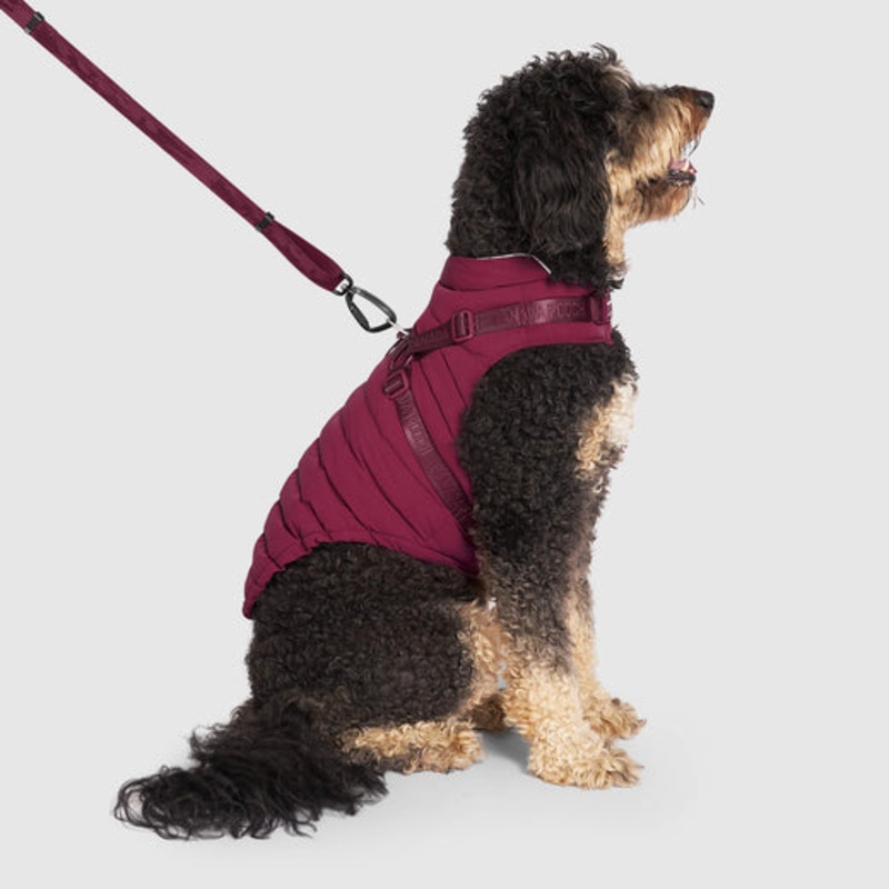 Canada Pooch Plum Harness Puffer Coat Size 24