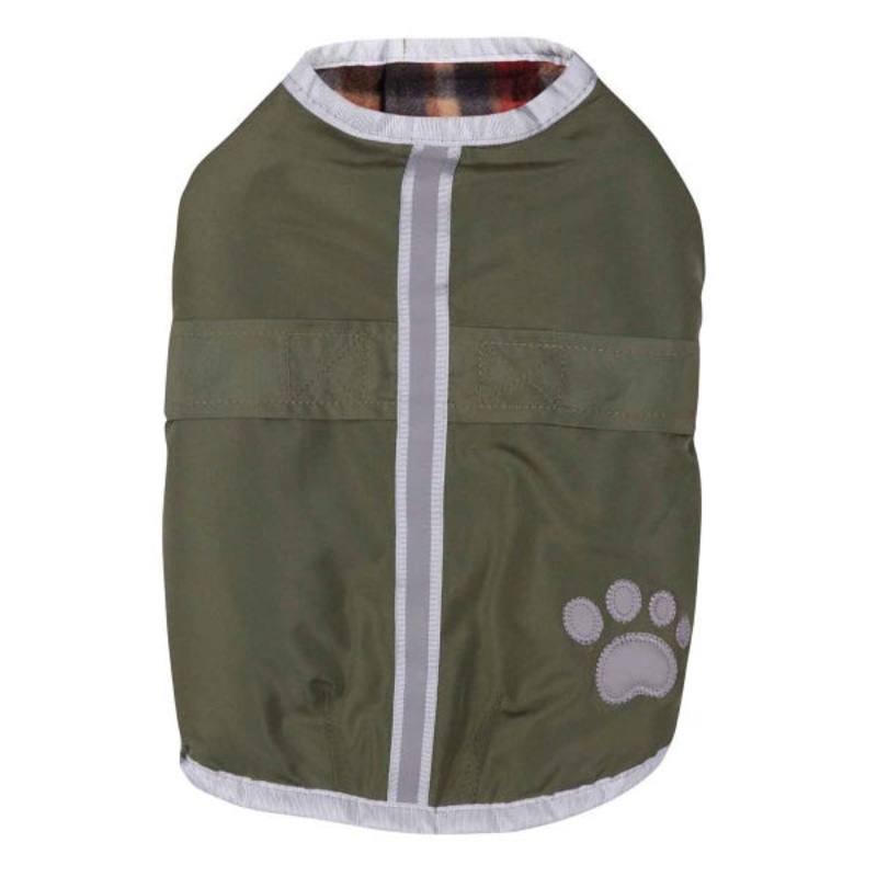 Petedge Zack & Zoey Nor'Easter Blanket Coat Small Chive