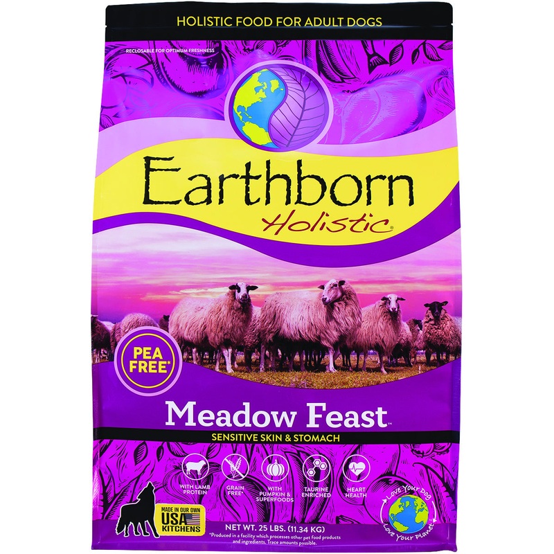 Earthborn 25 lbs Meadow Feast Grain Free Peas Free Dog Food
