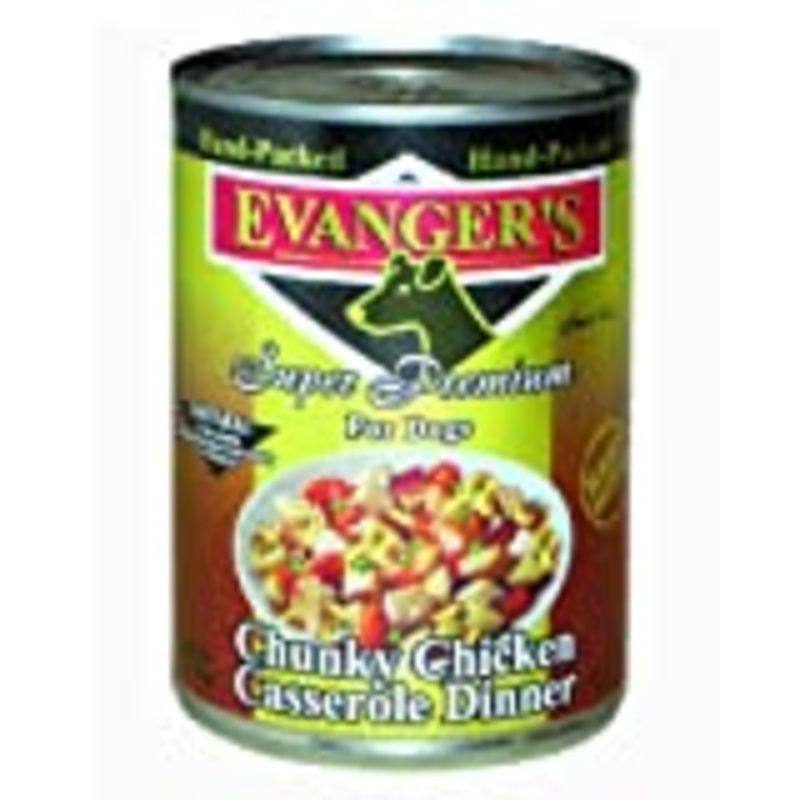 Evanger's Hand Packed Grain-Free Chicken Casserole Wet Dog Food, 12 Oz