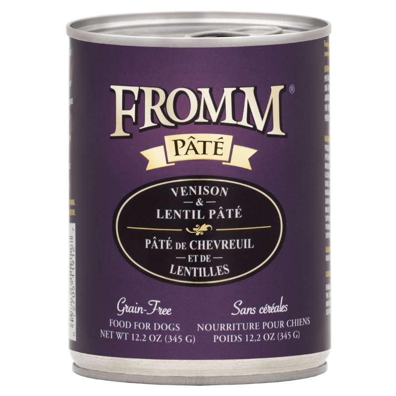 Fromm Venison & Lentil Pt Food for Dogs 12.2 oz