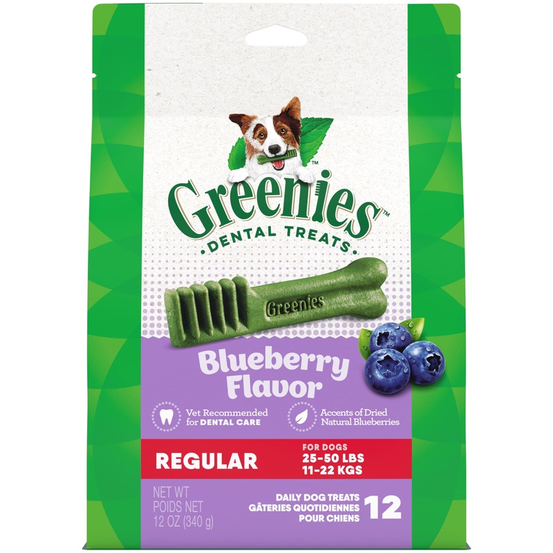 Greenies Blueberry Regular Dental Dog Treats - 12ct
