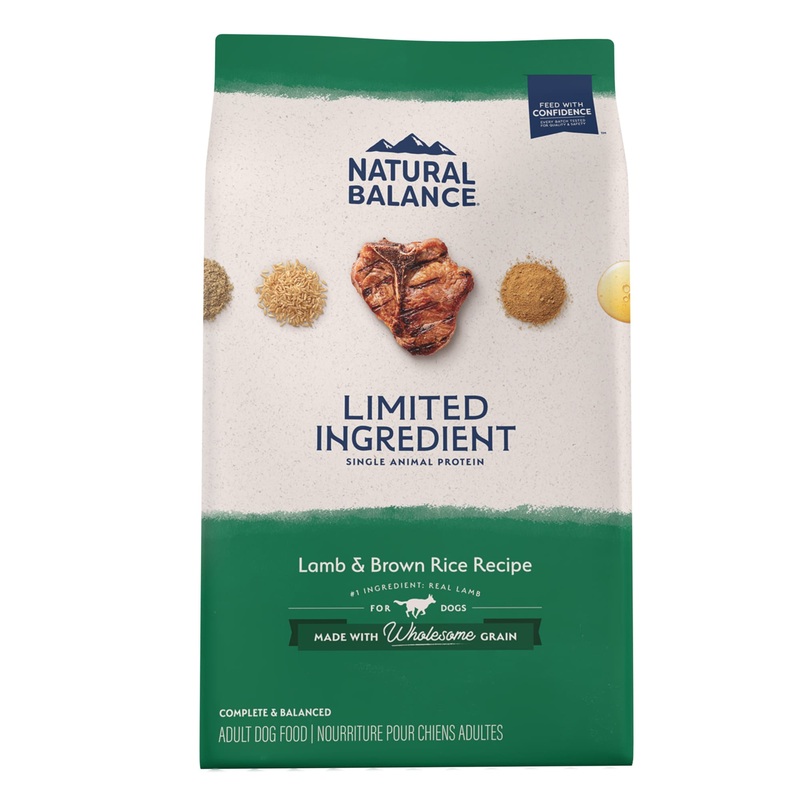 Natural Balance L.I.D. Limited Ingredient Diets Lamb & Brown Rice Formula Dry Dog Food, 24 lbs.