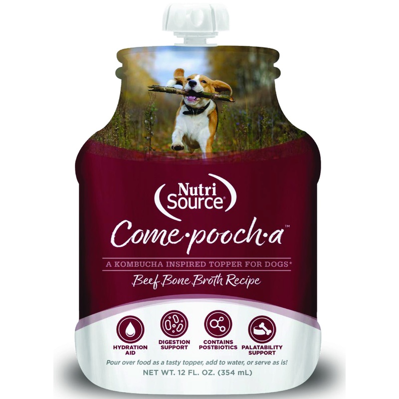 Nutri Source 12oz Come Pooch-A Broth Beef Recipe Dog Food