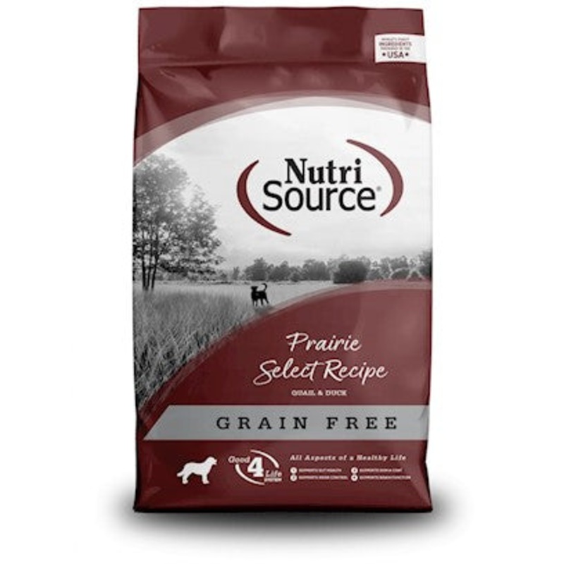 NutriSource Grain-Free Prairie Select Dry Dog Food 12 lb