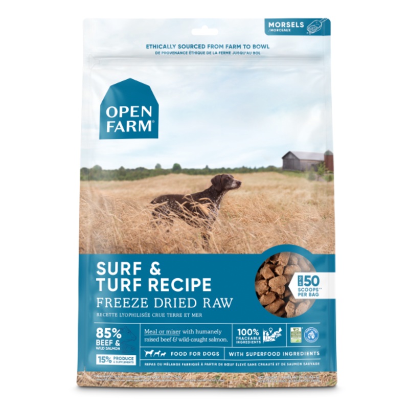 Open Farm Dog Freeze Dried Raw Surf & Turf  22 oz