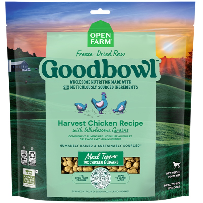 Open Farm Dog Goodbowl FDR Morsels Chicken&WhlsmGrains 23oz