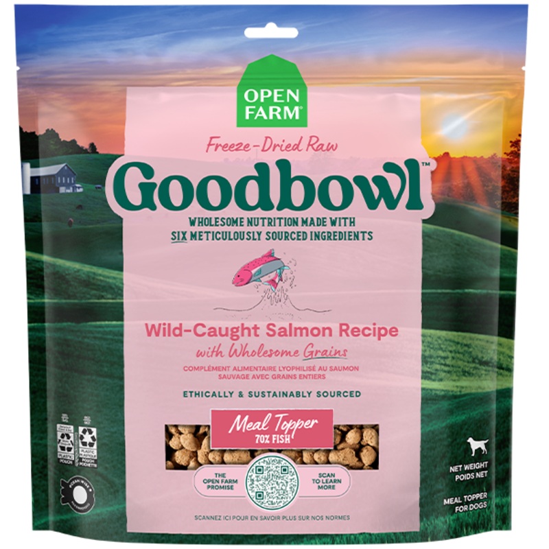 Open Farm Dog Goodbowl FDR Morsels Salmon&WhlsmGrains 23oz