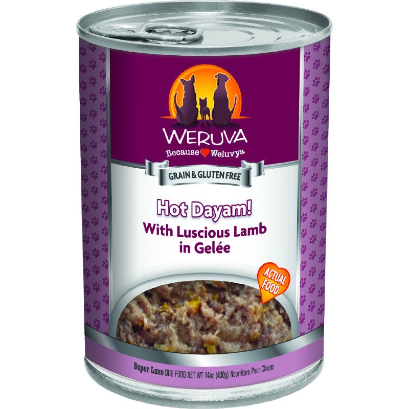 Weruva Classic Dog food 14oz Can Hot Dayam with Lamb