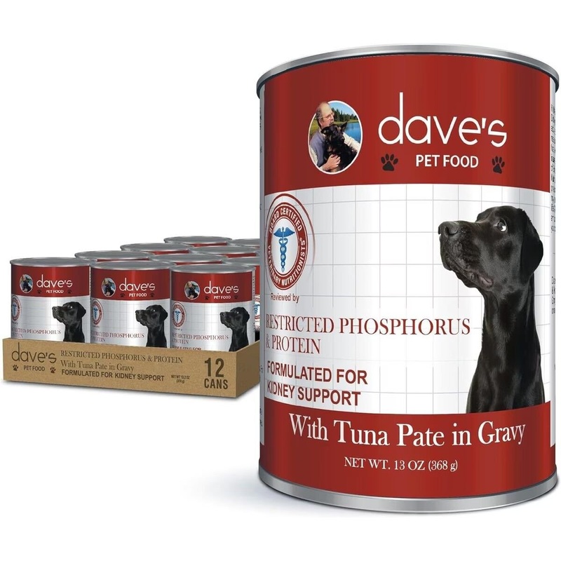 Dave's Kidney Support in Tuna Pate in Gravy Wet Dog Food - 13.2 oz