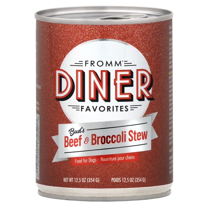 Fromm Diner Favorites Bud's Beef & Broccoli Stew Food for Dogs 12.5 oz