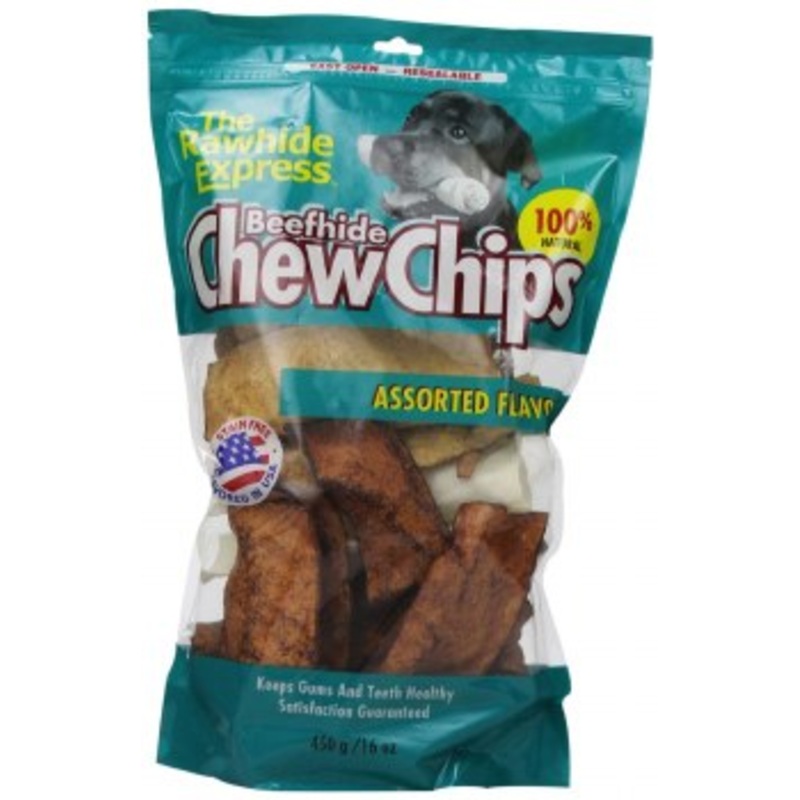 Lennox Rawhide Express Assorted Flavors Chips, 1lb Bag