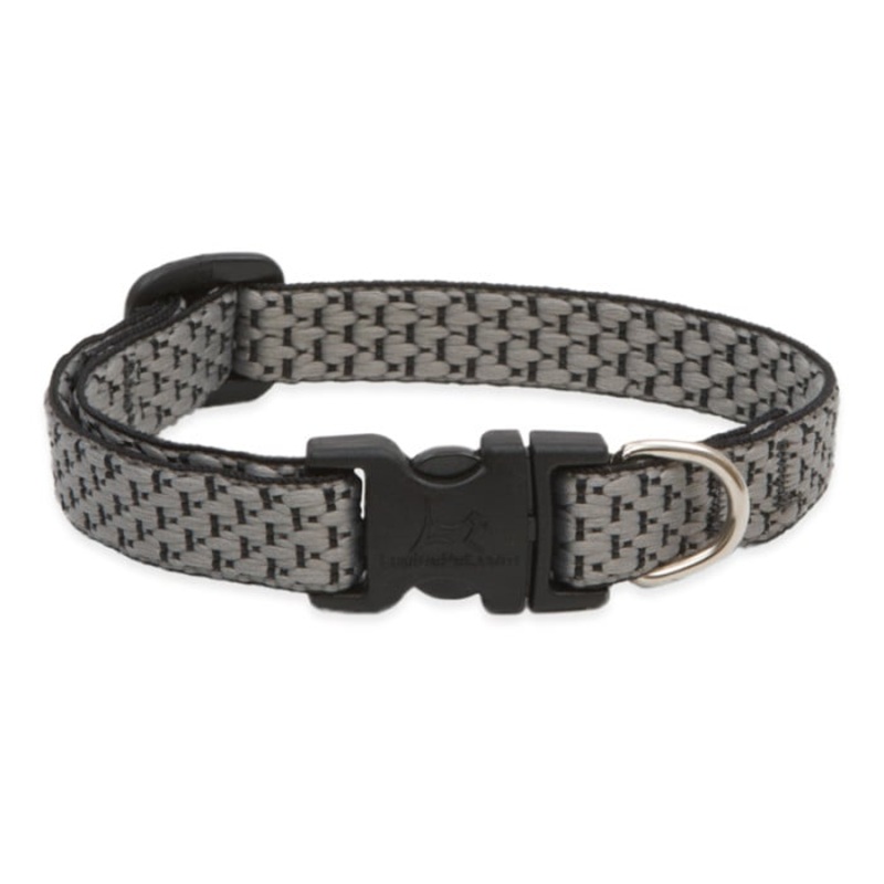 Lupine Pet Dog  1/2 In Wide 10-16 In Adjustable Collar Eco Granite