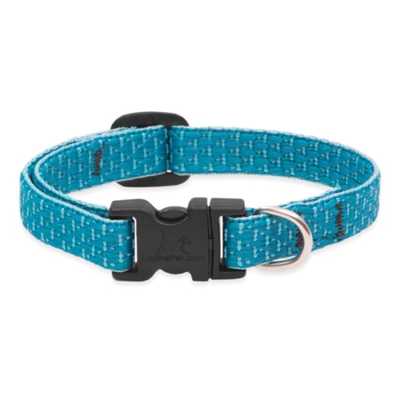 Lupine Pet Dog  1/2 In Wide 10-16 In Adjustable Collar Eco Tropical Sea