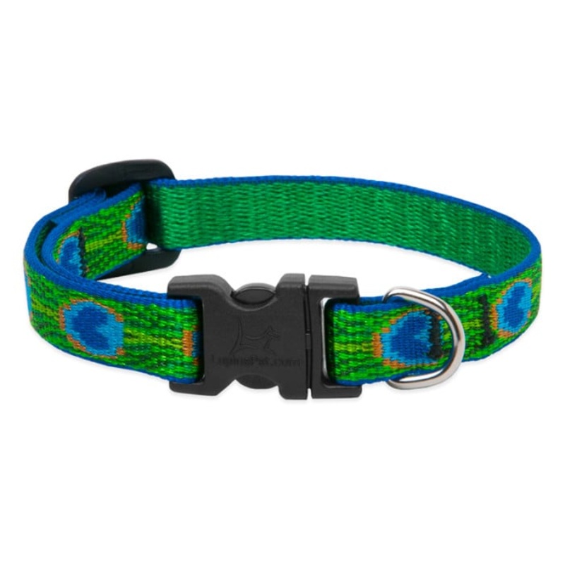 Lupine Pet Dog  1/2 In Wide 10-16 In Adjustable Collar Original Designs Tailfeathers
