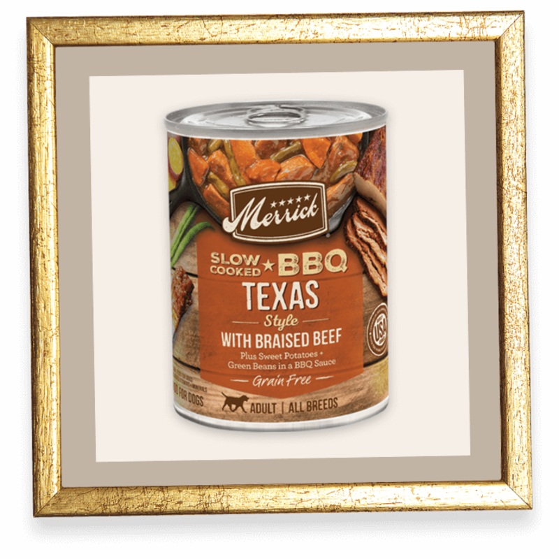 Merrick 12.7oz Slow-Cooked BBQ Texas Style with Braised Beef