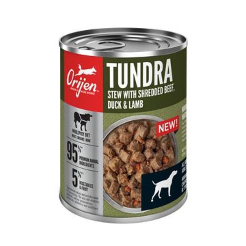 Orijen Wet Dog Food 12.8oz Tundra Stew with Beef Duck Lamb