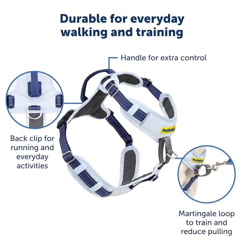 PetSafe Easy Walk Comfort No-Pull Dog Harness Full-Body Padding Small-Medium Black