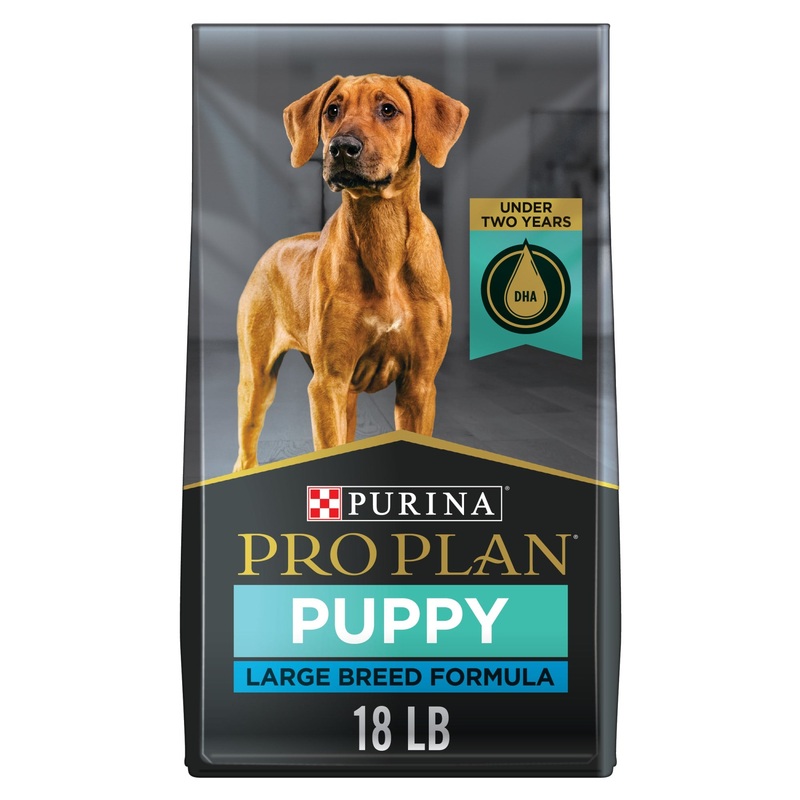 Purina Pro Plan Large Breed Dry Puppy Food  Chicken and Rice Formula  18 lb. Bag