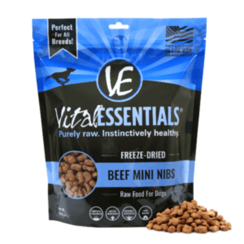 Vital Essentials Freeze Dried Mini Nibss 14oz Beef