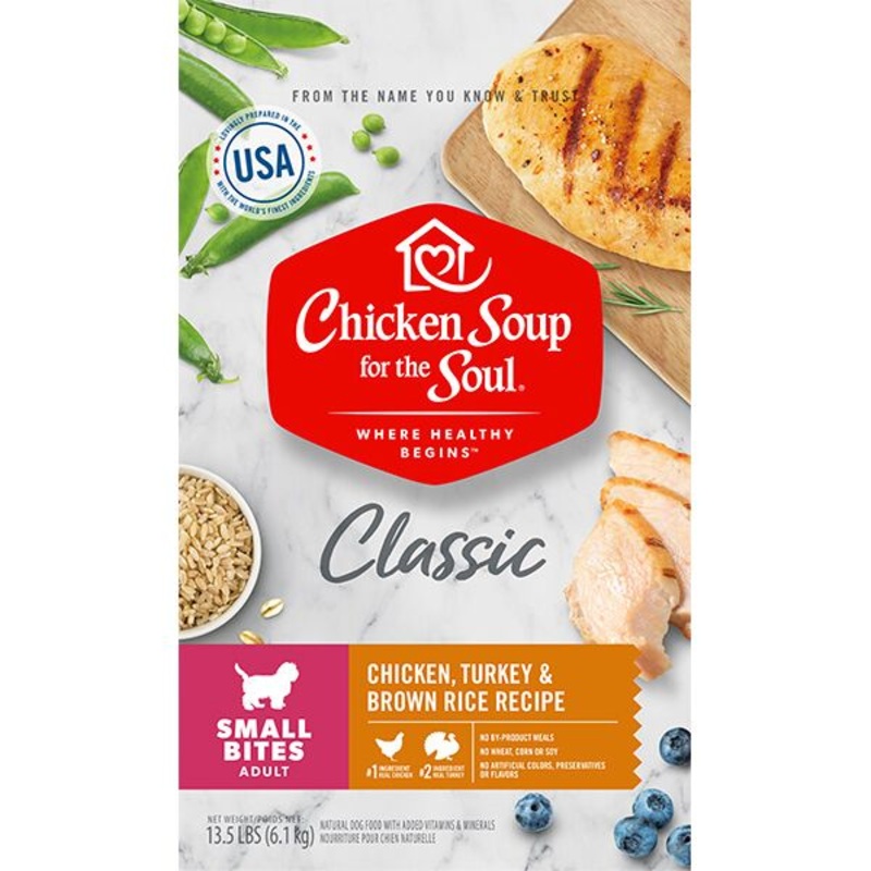 Chicken Soup Chicken  Turkey & Brown Rice Adult Small Bites Recipe Dry Dog Food  16.2lb