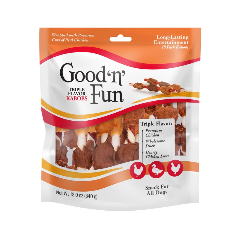 Good n Fun Triple Flavor Kabobs 18 Count, Rawhide For Dogs