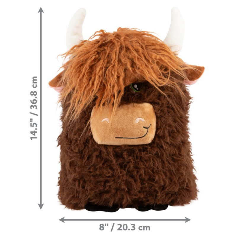 Kong Dog Toy Comfort Jumbo Highland Cow Assorted