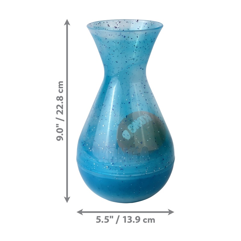 Kong Dog Toy Rewards Tipsy Blue Large Treat Dispenser