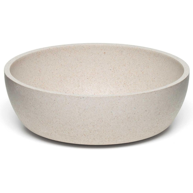Loving Pets Dolce Bamboo Dog Bowl Oat Large