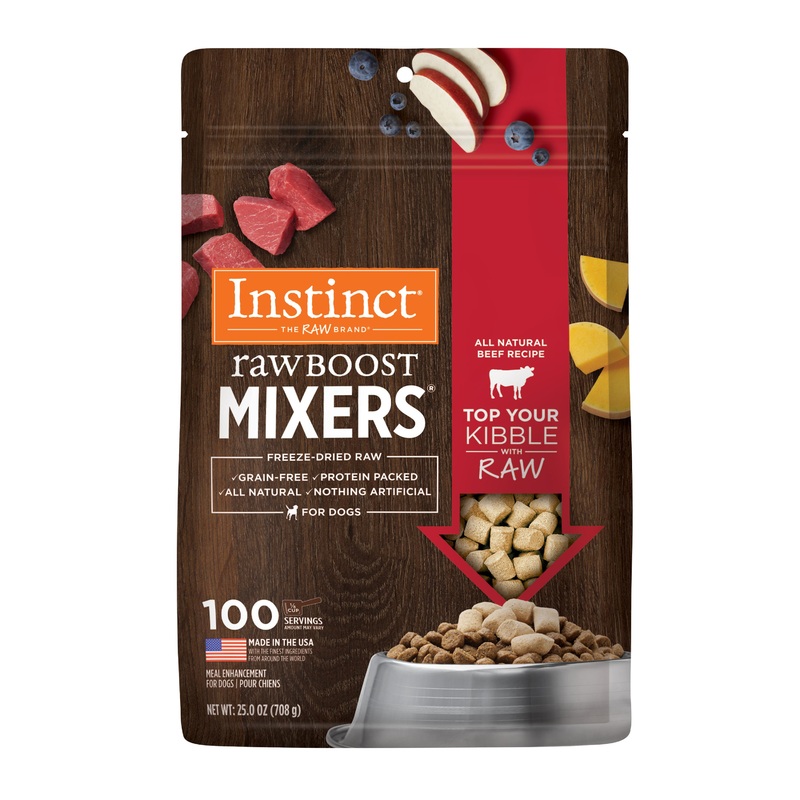 Nature's Variety Instinct Raw Boost Mixers Beef Freeze-Dried Dog Food Topper, 25 oz. Bag