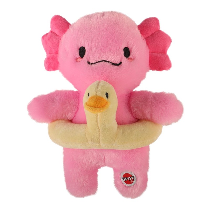 Spot Ethical Pet Dog Toy Axolotl With Duck Tube 10In