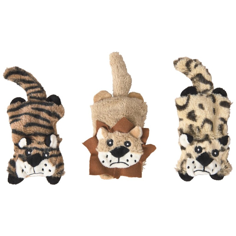 Spot Ethical Pet Dog Toy Lil Spots Flat Cats 5In Assorted