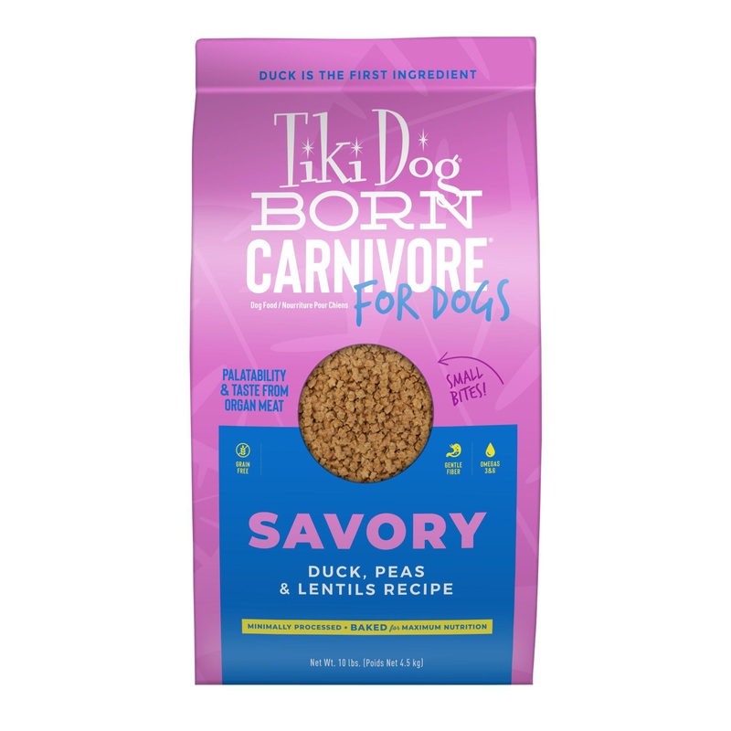 Tiki Dog Born Carnivore Dry Dog Food, Duck Peas & Lentils, 10 lbs. Bag