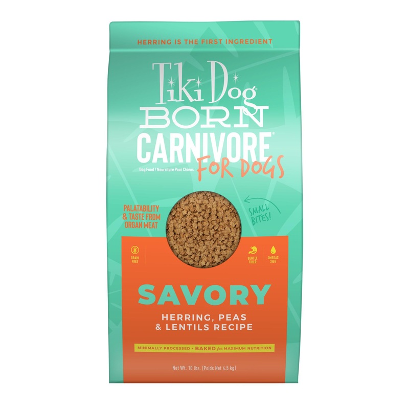 Tiki Dog Born Carnivore Dry Dog Food, Herring Peas & Lentils, 10 lbs. Bag