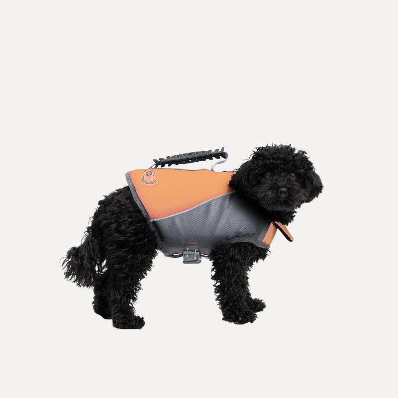 Goo-eez Dog Life Vest Orange and Grey eXtra Large