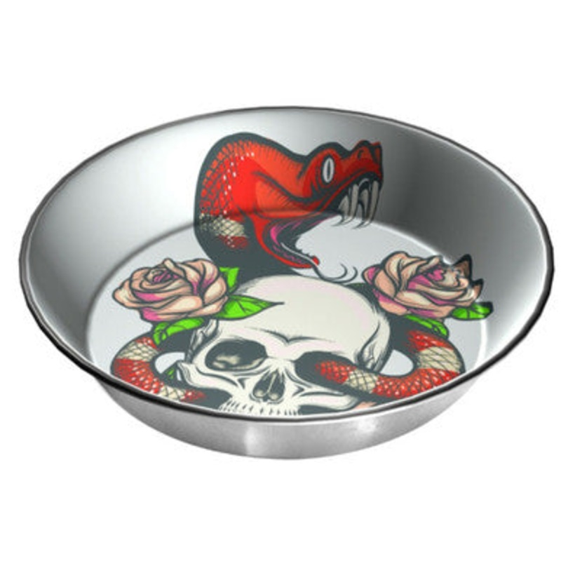 Komodo Skull and Snake Reptile Bowl 3 Cups