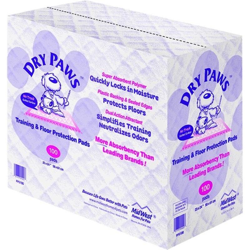 Midwest Dry Paws Training and Floor Protection Pads 23x24in 100pk