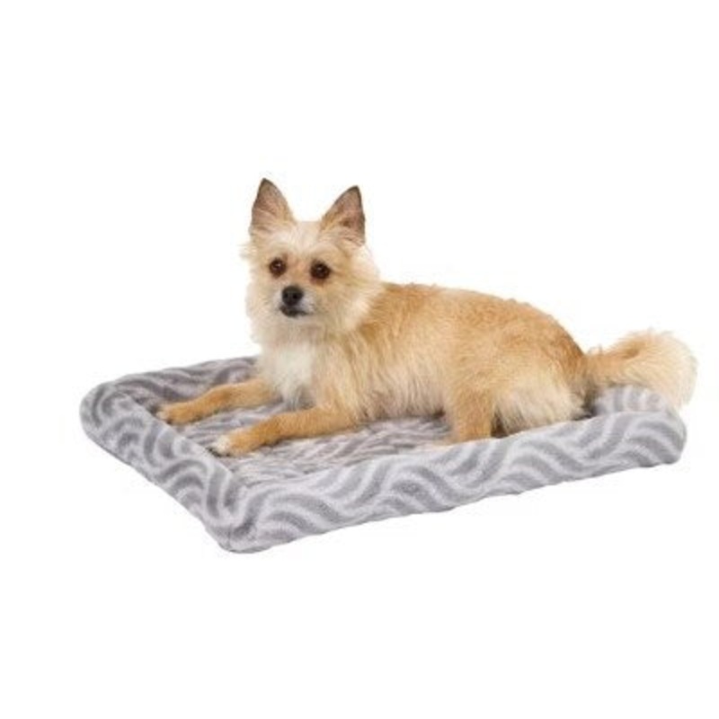 Midwest Quit Time Wave Bed Grey 30in