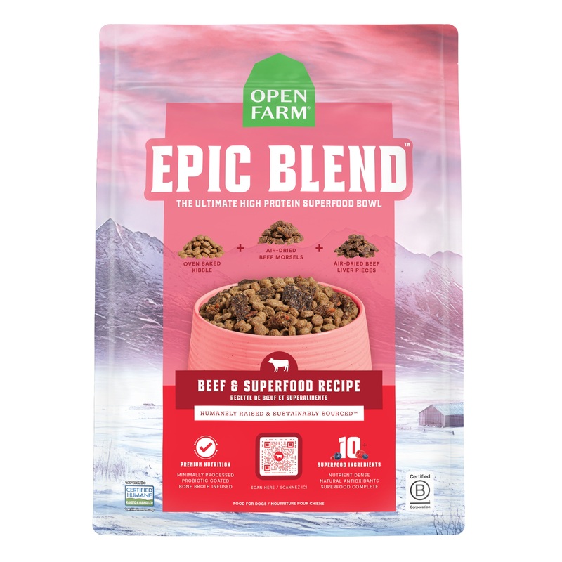 Open Farm Epic Blend Beef & Superfood Recipe 3.5lb bag