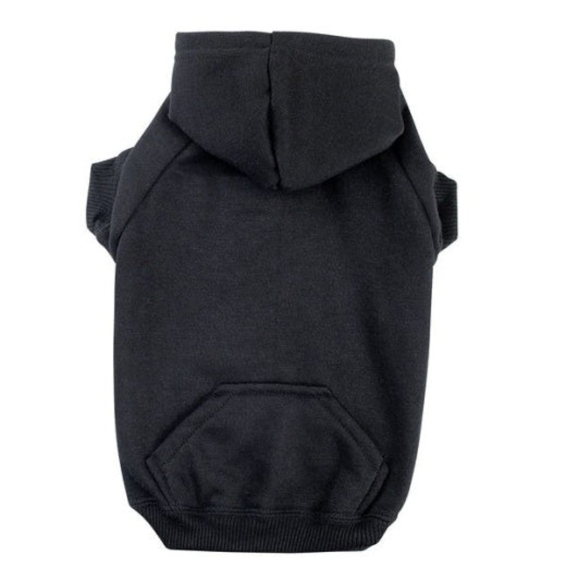 Petedge Zack & Zoey Basic Dog Hoodie Large Black
