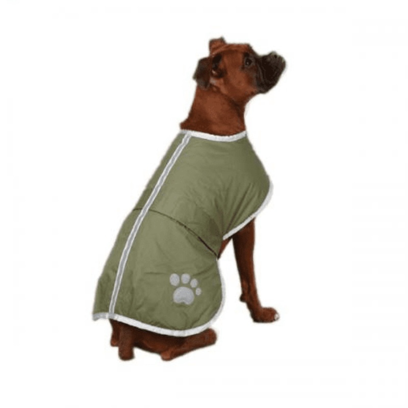 Petedge Zack & Zoey Noreaster Blanket Dog Coat Medium Large Chive