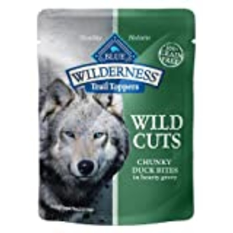 Blue Buffalo Wilderness Grain Free Wild Cuts Wet Dog Food Topper Chunky Duck Bites - 3oz