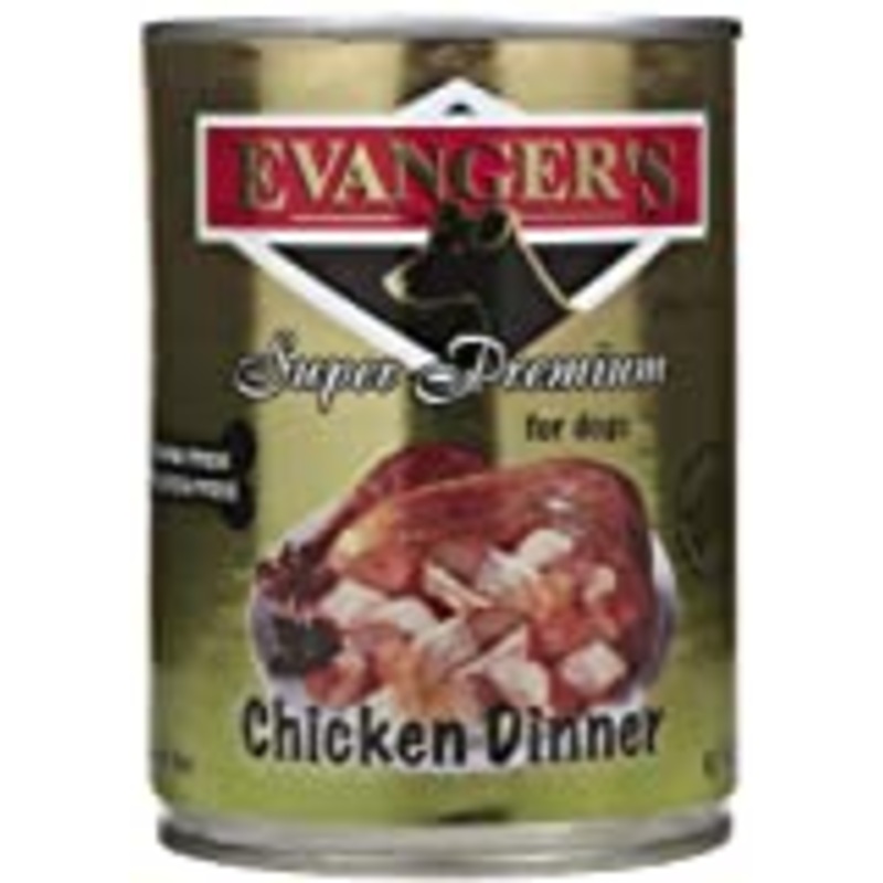 Evanger's Grain-Free Chicken Dinner with Spinach & Kale Wet Dog Food, 13 Oz