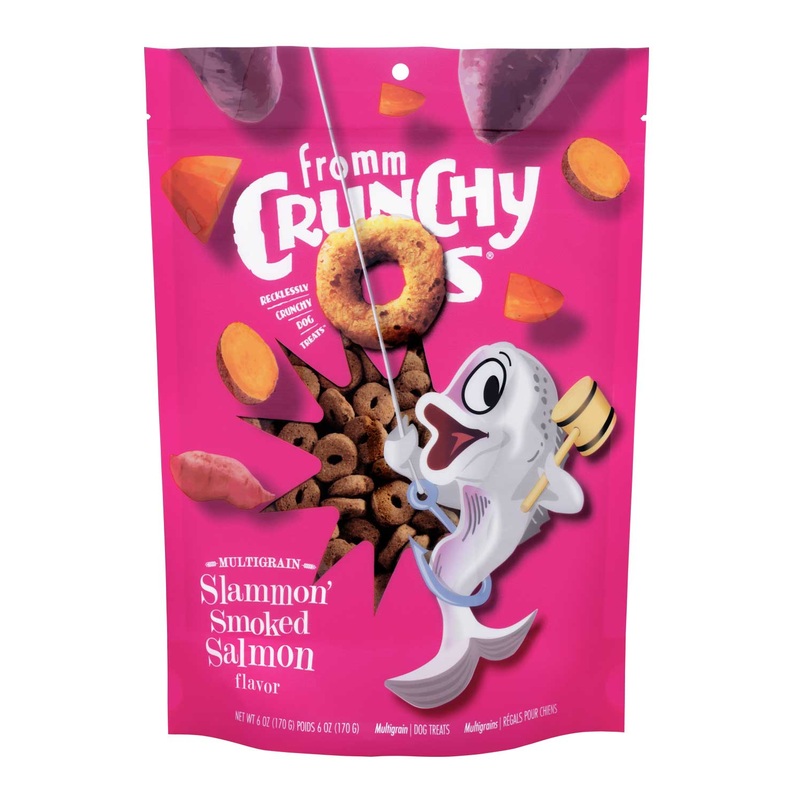 Fromm Crunchy Os Slammon' Smoked Salmon Flavor Dog Treats 6 oz