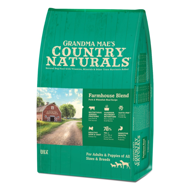 Grandma Mae's Country Naturals FarmHouse Blend Dry Dog Food, 14 Lb