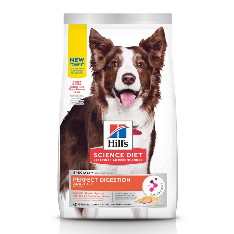 Hill's Science Diet Adult Perfect Digestion Salmon Dry Dog Food, 3.5 lbs.