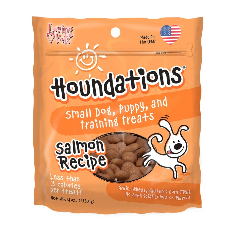 Loving Pets Houndations Dog Training Treats 4oz Salmon
