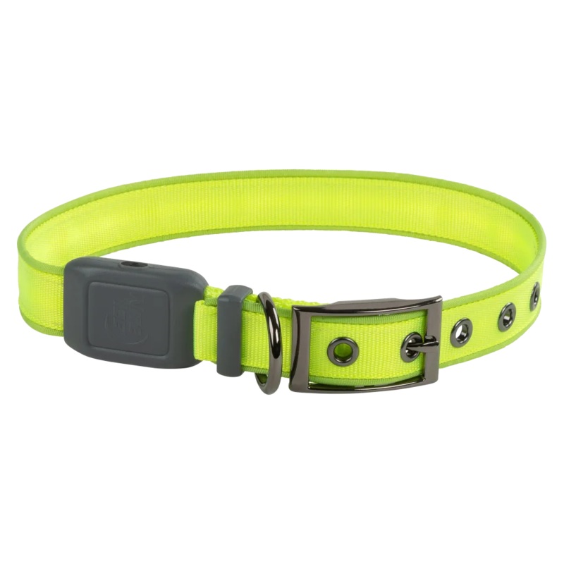 Nite Ize Nite Dog Rechargeable LED Dog Collar, Lime Green, Medium