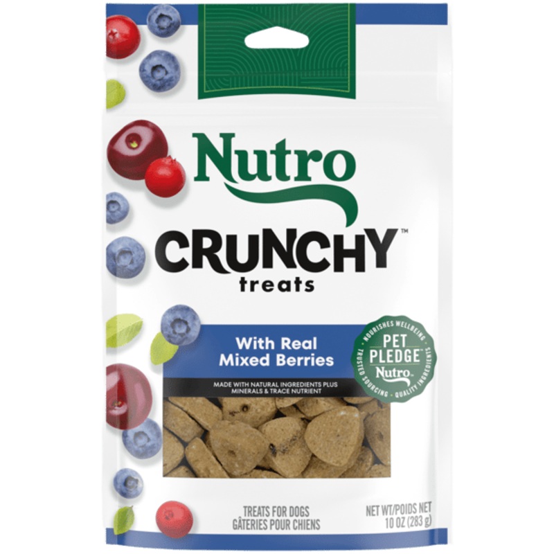 Nutro Crunchy Treats for Dogs 10oz bag Berry