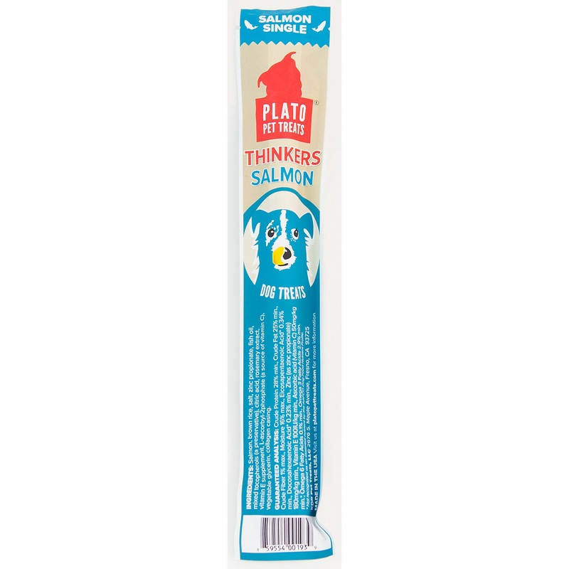 Plato Thinkers Pacific Salmon Dog Treats, 22 Oz